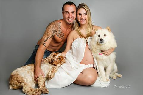 Ensaio Gestante com Pet'
