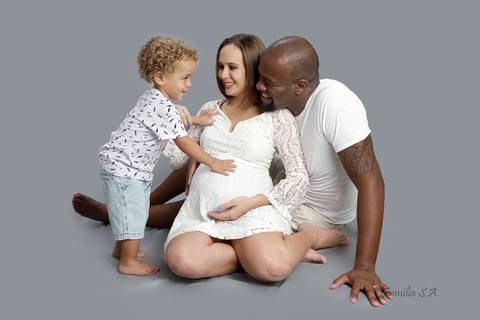 Ensaio Gestante com filhos'