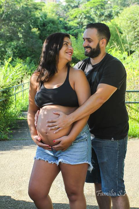 Ensaio Gestante Externo casal'