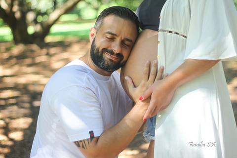 Ensaio Gestante Externo pai'