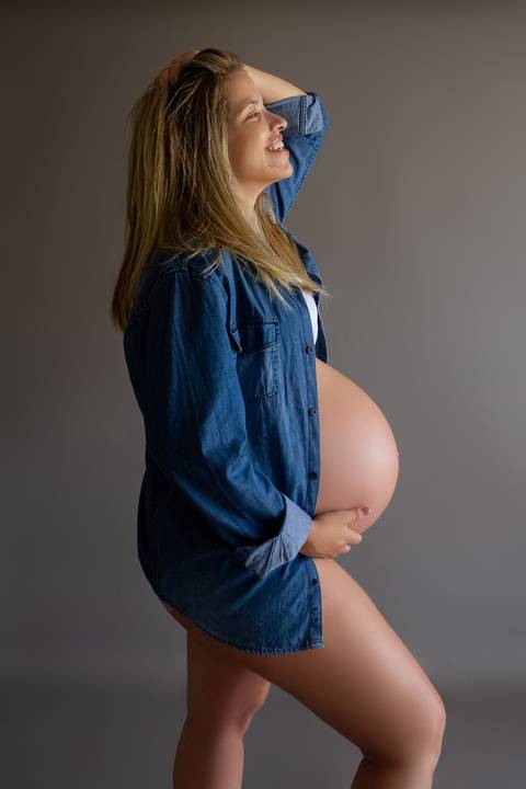 Ensaio Gestante em Estúdio'