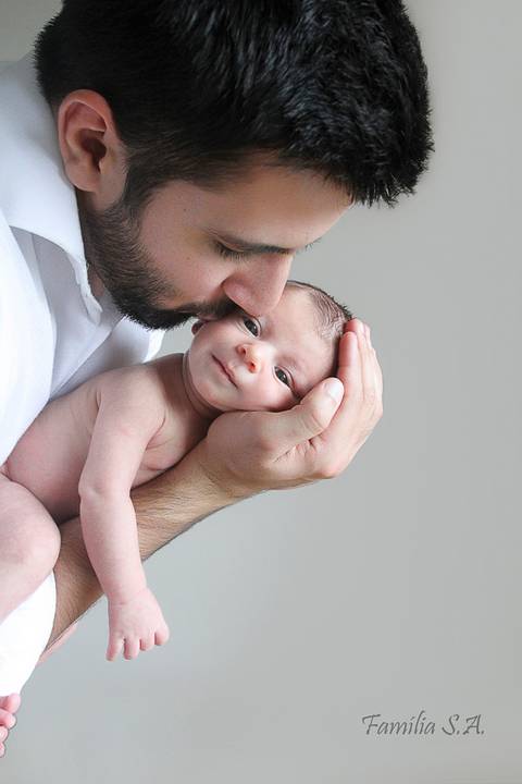 Ensaio Newborn com Papai'