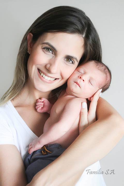 Ensaio Newborn com a Mamãe'