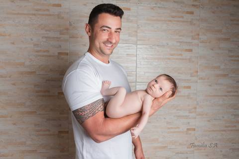 Ensaio Newborn com Papai'