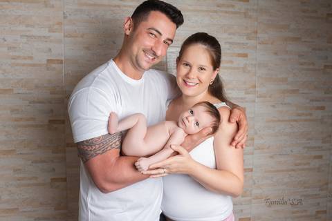 Ensaio Newborn com os Pais'