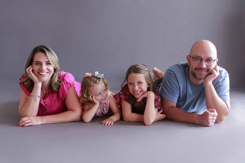 Ensaio Fotográfico de Família em estúdio'