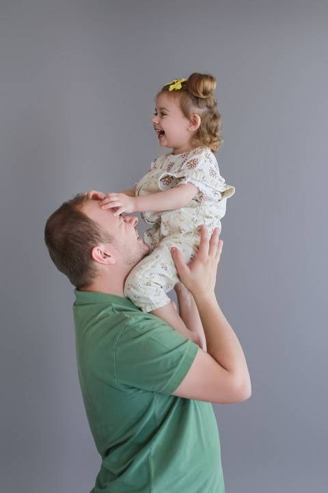 Fotografia Ensaio de Família pai e filha'