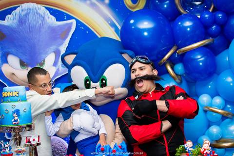 personagens vivos SONIC SAO PAULO'
