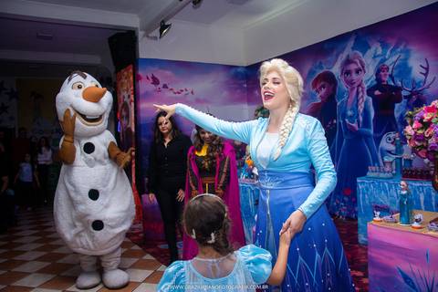 personagens vivos frozen'