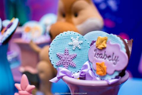 docinhos personalizados frozen'