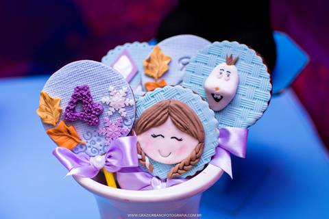 pirulito personalizado frozen'