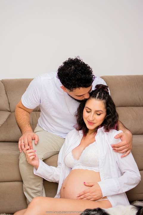 ensaio gestante lifestye em casa'