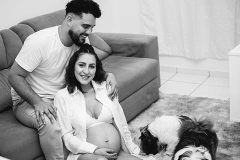 ensaio gestante lifestye em casa'