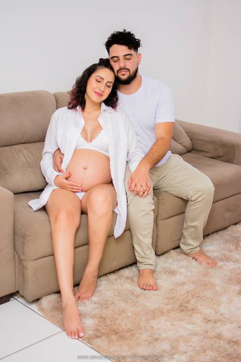 ensaio em casa gravida ideias'