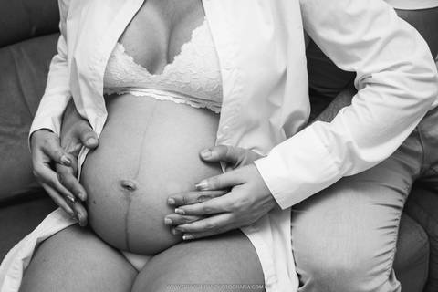 ensaio em casa gravida ideias'