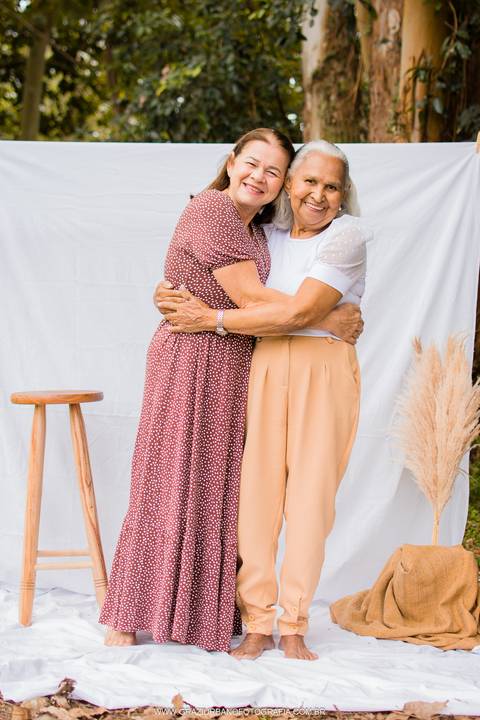 ensaio mãe e filhas'