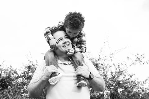 ensaio pai e filho no parque'