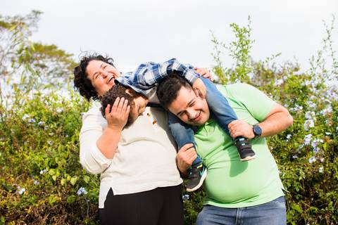 fotos no parque familia'