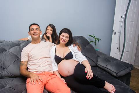 ensaio gestante em casa'