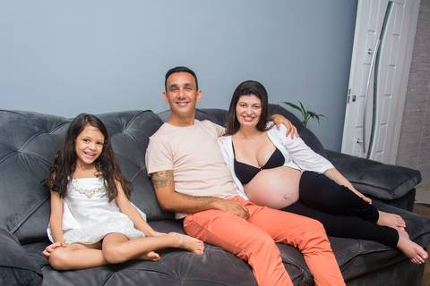 ensaio gestante em casa natural'