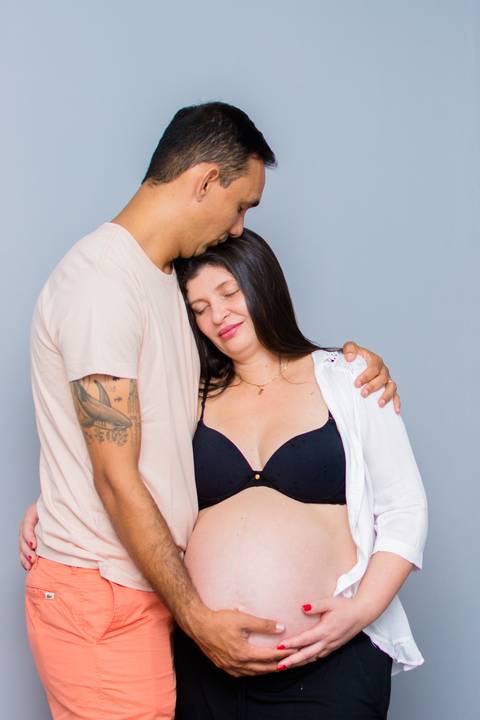 fotos de gravida em casa'