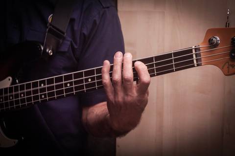 Tecladista em gravação da Banda SoulChic em São Paulo'