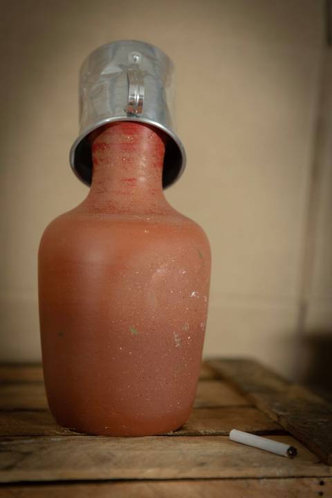 Cenário da peça  Dois Perdidos em uma Noite Suja em ensaio fotográfico para divulgação do espetáculo'