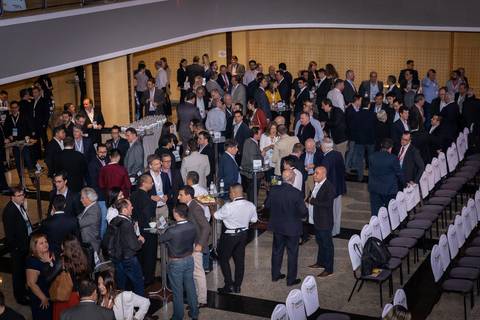 Networking no evento Tendencias da Sobratema em SP'