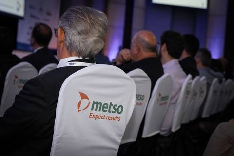 Logo do patrocinador Metso no evento Tendencias da Sobratema em SP'