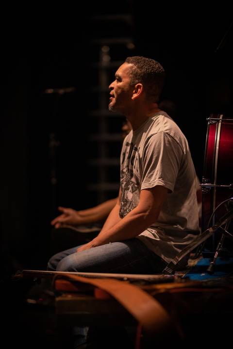 Passagem de som do Show da Horário Nobre RetroBand no Teatro UMC-SP'