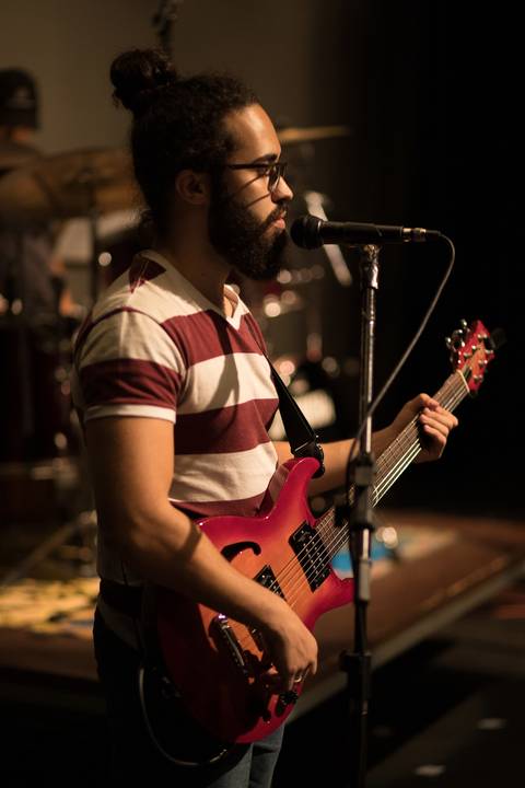 Passagem de som do Show da Horário Nobre RetroBand no Teatro UMC-SP'