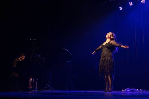 A Atriz, Cantora e Bailarina Simone Gutierrez homenageia Liza Minelli no espetáculo, Lisa, Liza e Eu, no Teatro Hebraica SP'