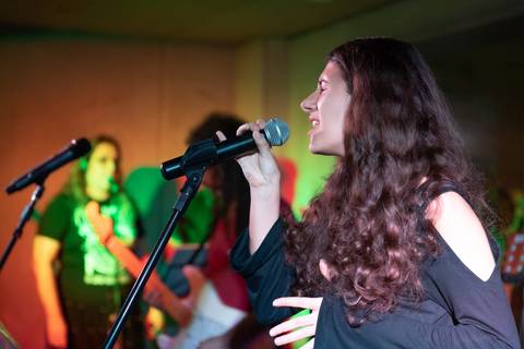 Fotos de melhores momentos da performance na escola de música Voice no Brooklin SP'