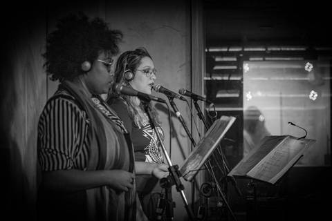 Fotos de melhores momentos da performance na escola de música Voice no Brooklin SP'