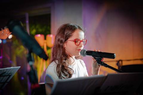 Fotos de melhores momentos da performance na escola de música Voice no Brooklin SP'