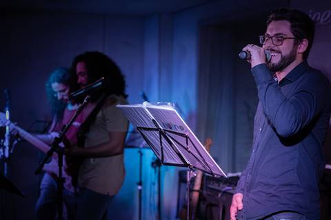 Fotos de melhores momentos da performance na escola de música Voice no Brooklin SP'