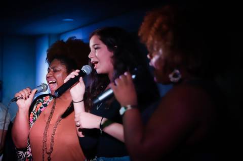 Fotos de melhores momentos da performance na escola de música Voice no Brooklin SP
'