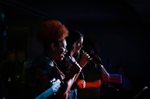 Fotos de melhores momentos da performance na escola de música Voice no Brooklin SP
'