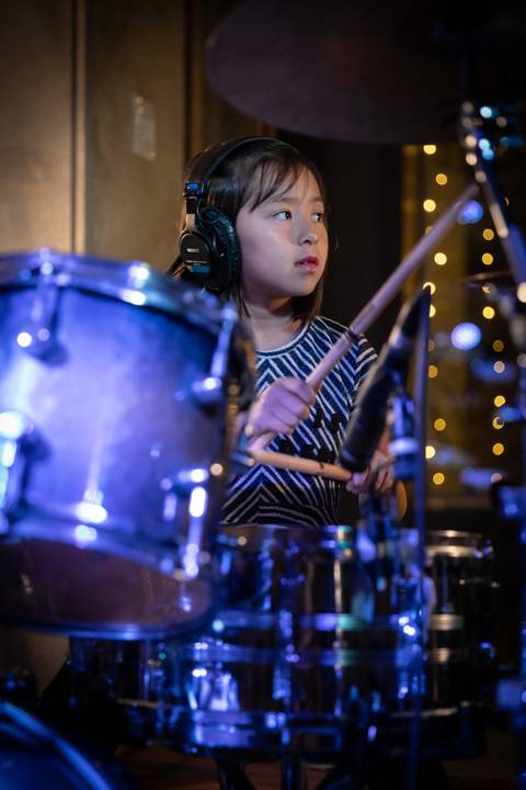 Momentos da Apresentação dos alunos de Bateria na escola Voice no Brooklin SP apresentações artísticas com registro em foto e vídeo profissional
'