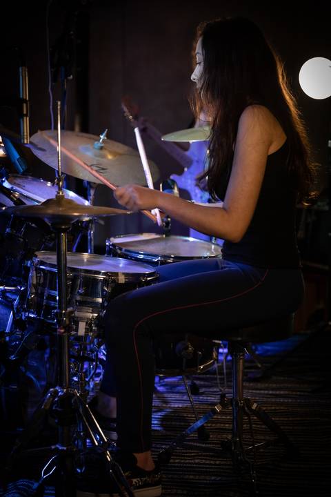 Momentos da Apresentação dos alunos de Bateria na escola Voice no Brooklin SP apresentações artísticas com registro em foto e vídeo profissional
'