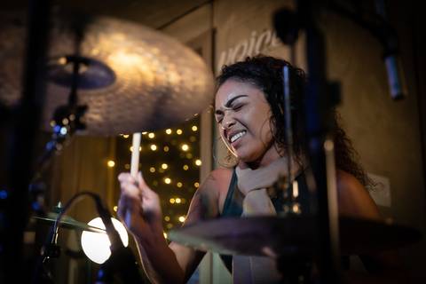 Momentos da Apresentação dos alunos de Bateria na escola Voice no Brooklin SP apresentações artísticas com registro em foto e vídeo profissional
'