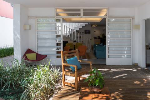 Registro fotográfico da estrutura da Escola Voice, no Brooklin.'