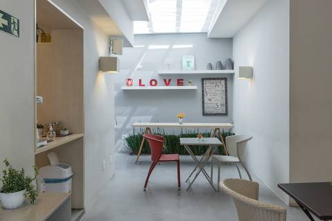 Registro fotográfico da estrutura da Escola Voice, no Brooklin.'