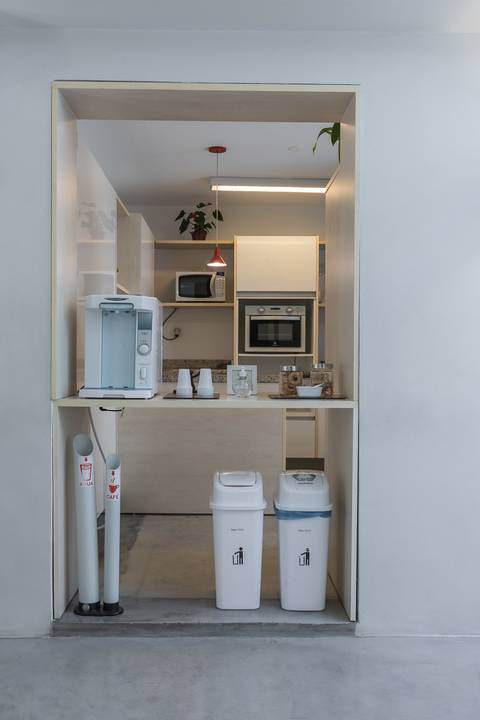 Registro fotográfico da estrutura da Escola Voice, no Brooklin.'