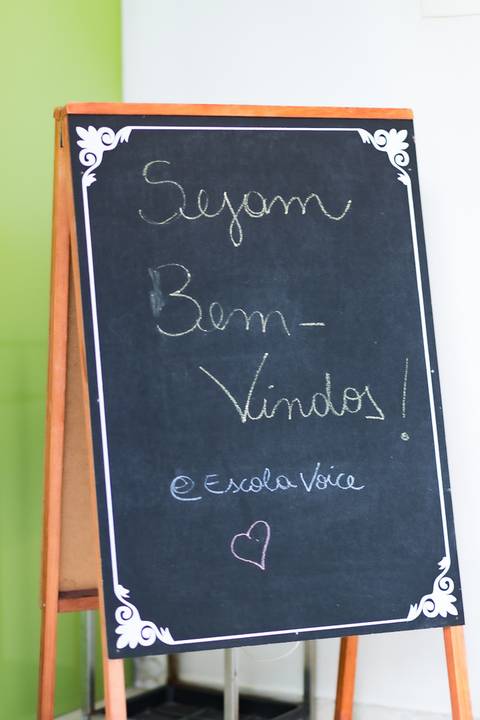 Registro fotográfico da estrutura da Escola Voice, no Brooklin.'