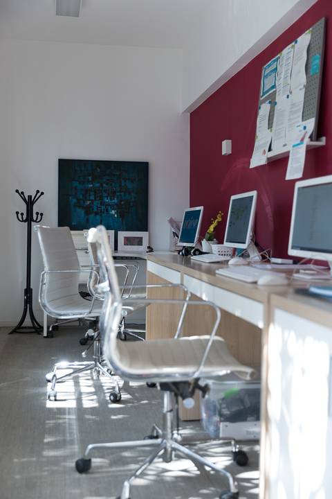 Registro fotográfico da estrutura da Escola Voice, no Brooklin.'