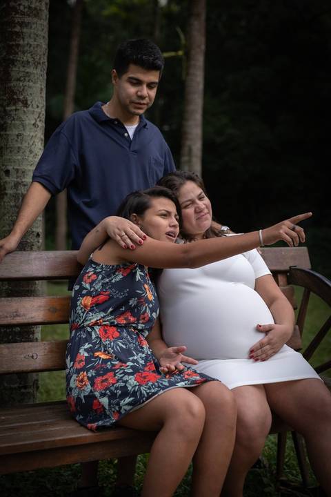 Ensaio de família para comemorar a chegada do Pedro no Parque Burle Marx SP'