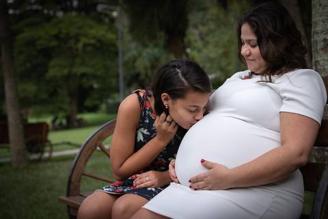 Ensaio de família para comemorar a chegada do Pedro no Parque Burle Marx SP'