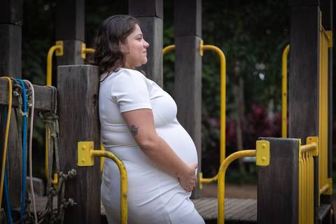Ensaio de família para comemorar a chegada do Pedro no Parque Burle Marx SP'