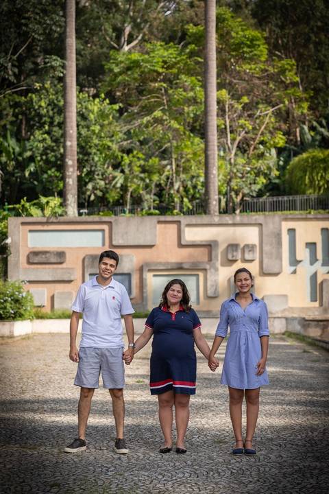 Ensaio de família para comemorar a chegada do Pedro no Parque Burle Marx SP'